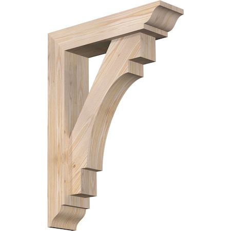 Merced Traditional Smooth Bracket W/ Offset Brace, Douglas Fir, 5 1/2W X 22D X 30H